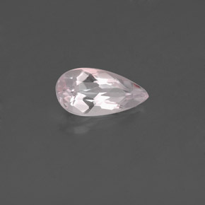 Morganite naturale rosa da 0,63 ct, taglio a pera, VVS-VS
