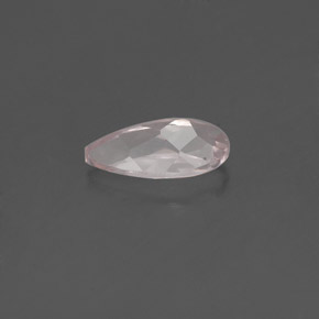 Morganite naturale rosa da 0,66 ct, taglio a pera, VVS