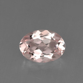 Morganite naturale rosa da 0,67 ct, taglio ovale, VVS