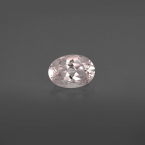 Morganite naturale rosa da 0,75 ct, taglio ovale, VVS