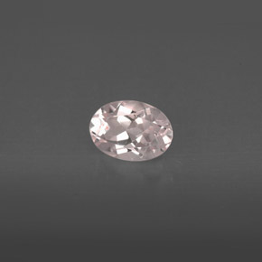 Morganite naturale rosa da 0,75 ct, taglio ovale, VVS