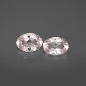 Morganite naturale rosa da  ct, taglio ovale, VVS-VS
