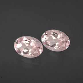 Morganite naturale rosa da  ct, taglio ovale, VVS-VS
