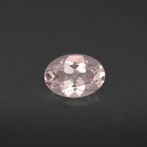 Morganite naturale rosa da 0,66 ct, taglio ovale, VVS