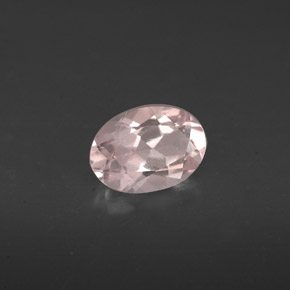 Morganite naturale rosa da 0,66 ct, taglio ovale, VVS