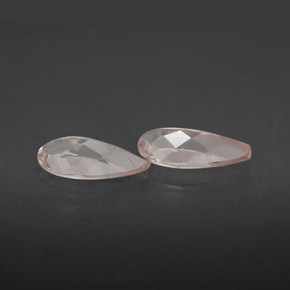 Morganite naturale rosa da  ct, taglio a pera, VVS