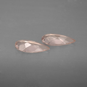 Morganite naturale rosa da  ct, taglio a pera, VVS