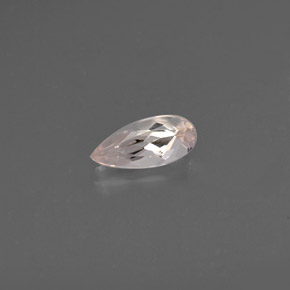 Morganite naturale rosa da 0,76 ct, taglio a pera, VVS