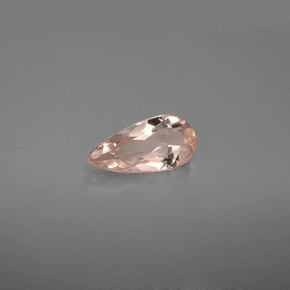 Morganite naturale rosa da 0,59 ct, taglio a pera, VVS