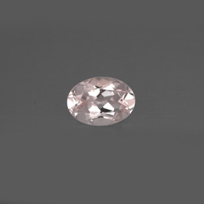 Morganite naturale rosa da 0,76 ct, taglio ovale, VVS