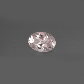 Morganite naturale rosa da 0,76 ct, taglio ovale, VVS