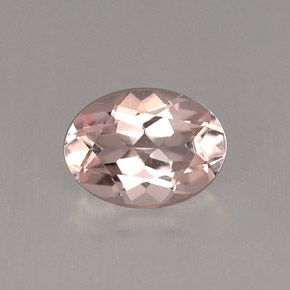 Morganite naturale rosa da 0,71 ct, taglio ovale, VVS-VS