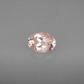 Morganite naturale rosa da 0,76 ct, taglio ovale, VVS-VS