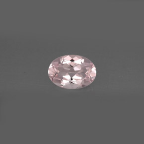 Morganite rosa chiaro naturale da 0,72 ct, taglio ovale, VVS