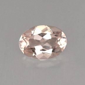 Morganite naturale rosa da 0,71 ct, taglio ovale, VVS-VS