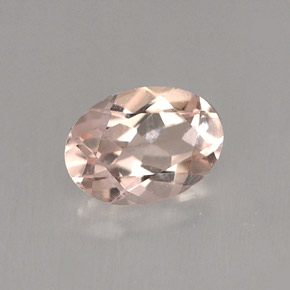 Morganite naturale rosa da 0,71 ct, taglio ovale, VVS-VS