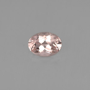 Morganite naturale rosa da 0,73 ct, taglio ovale, VVS-VS