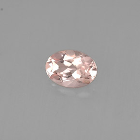 Morganite naturale rosa da 0,73 ct, taglio ovale, VVS-VS
