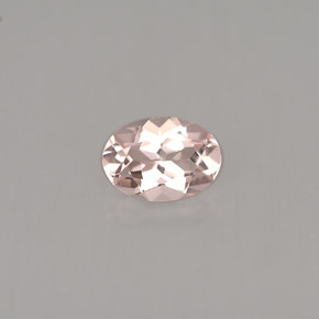 Morganite naturale rosa da 0,73 ct, taglio ovale, VVS-VS