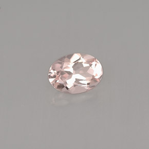 Morganite naturale rosa da 0,73 ct, taglio ovale, VVS-VS