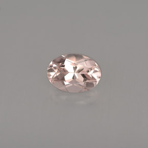 Morganite naturale rosa da 0,76 ct, taglio ovale, VVS-VS
