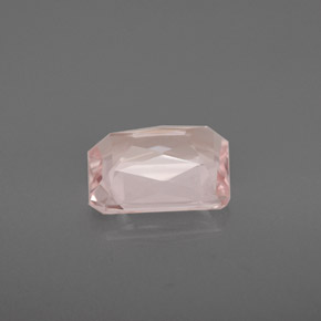 Morganite naturale rosa da 2,18 ct, taglio smeraldo, VVS-VS