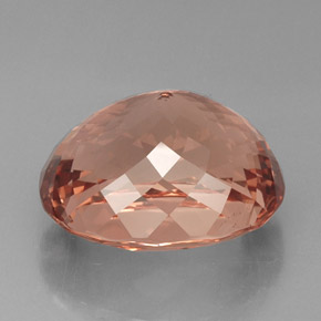 Morganite Color salmone naturale da 38.50 ct, Taglio ovale, VVS