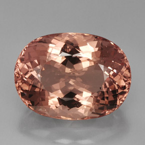 Morganite naturale rosa da 40,85 ct, taglio ovale, VVS