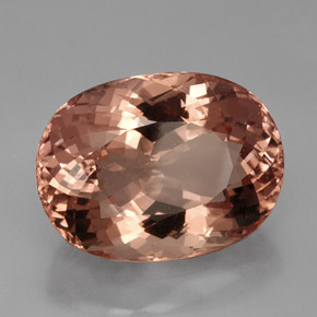 Morganite naturale rosa da 40,85 ct, taglio ovale, VVS
