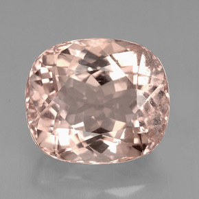 Morganite naturale rosa da 7,50 ct, taglio a cuscino, VS-SI
