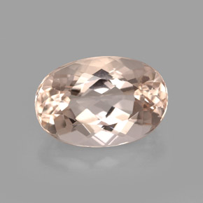 Morganite Rosa chiaro naturale da 3.71 ct, Taglio ovale, VVS