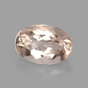 Morganite Rosa chiaro naturale da 3.71 ct, Taglio ovale, VVS