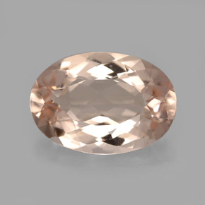Morganite naturale rosa da 4,16 ct, taglio ovale, VVS
