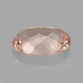 Morganite naturale rosa da 4,16 ct, taglio ovale, VVS