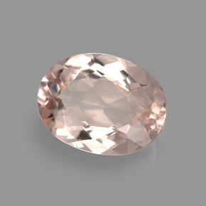 Morganite naturale rosa da 3,46 ct, taglio ovale, VVS