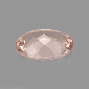 Morganite naturale rosa da 3,46 ct, taglio ovale, VVS