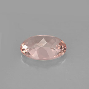 Morganite Rosa chiaro naturale da 3.57 ct, Taglio ovale, VVS