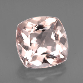 Morganite naturale rosa da 4,26 ct, taglio a cuscino, VVS