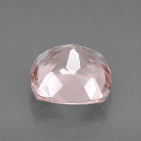 Morganite naturale rosa da 4,26 ct, taglio a cuscino, VVS