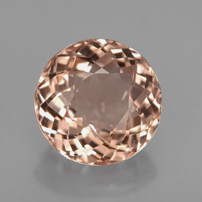 Morganite Color salmone naturale da 2.43 ct, Taglio rotondo, VVS