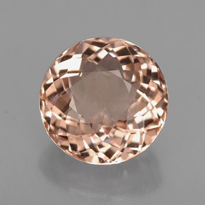 Morganite Color salmone naturale da 2.43 ct, Taglio rotondo, VVS