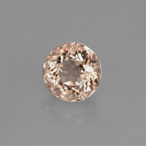 Morganite naturale rosa da 1,20 ct, taglio rotondo, VS