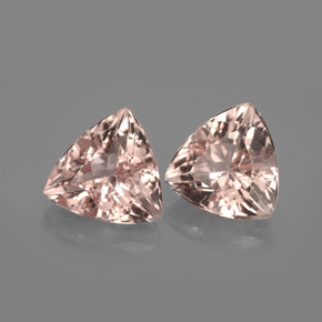 Morganite naturale rosa da  ct, trillion, VVS-VS