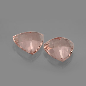 Morganite naturale rosa da  ct, trillion, VVS-VS