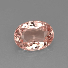 Morganite naturale rosa da 1,58 ct, taglio ovale, VVS