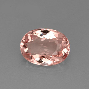Morganite naturale rosa da 1,58 ct, taglio ovale, VVS