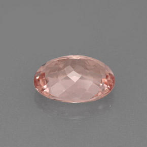 Morganite naturale rosa da 1,58 ct, taglio ovale, VVS