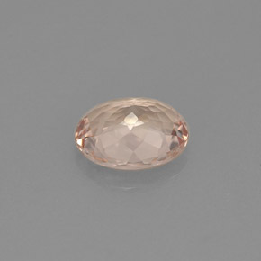 Morganite naturale rosa da 1,24 ct, taglio ovale, VVS