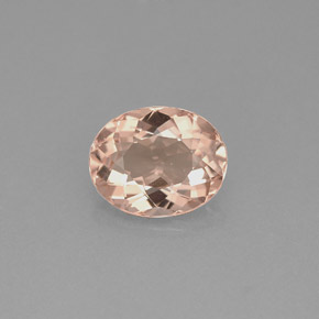 Morganite Rosa chiaro naturale da 1.42 ct, Taglio ovale, VVS