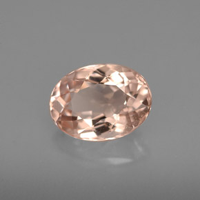 Morganite naturale rosa da 1,67 ct, taglio ovale, VVS-VS